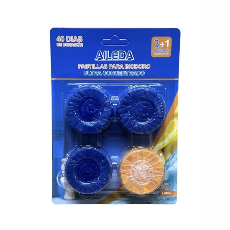 Pack x 4 Pastillas Inodoro Aileda
