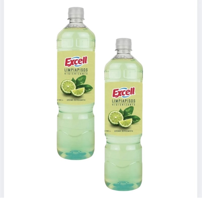 Pack x 2 Limpia Pisos Excell Bergamota Limón