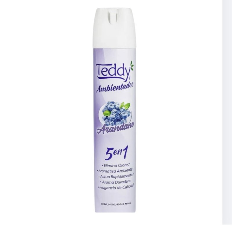 Aromatizante Ambientes Teddy Spray Arándano 400 ml