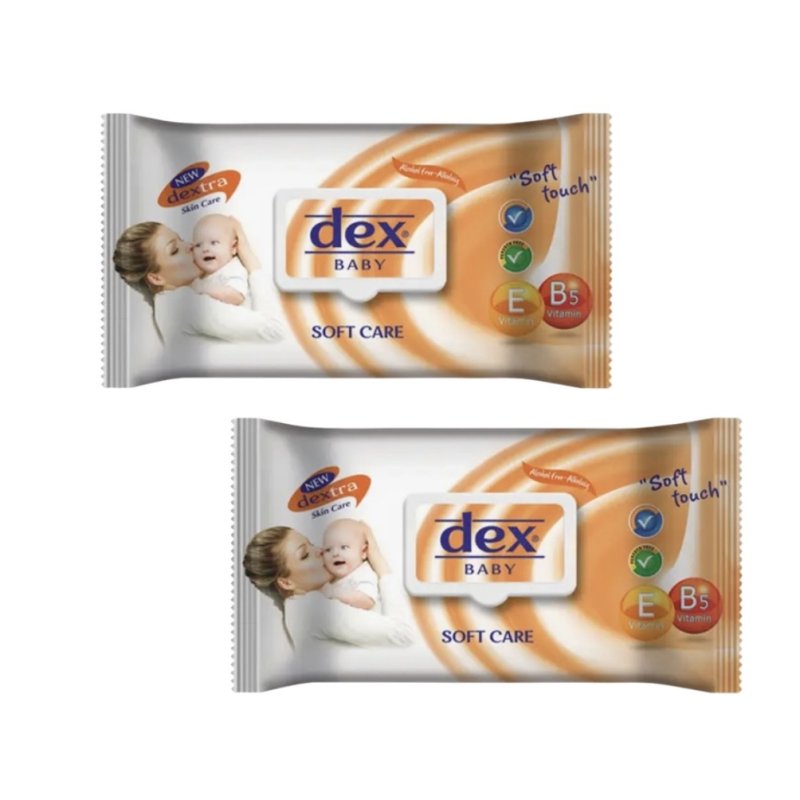 Pack x 2 Toallitas Dex Soft Touch - 160 toallitas