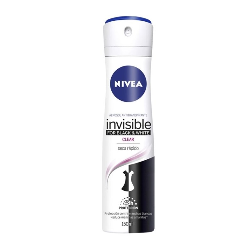 Desodorante Spray Nivea Black and White Clear mujer