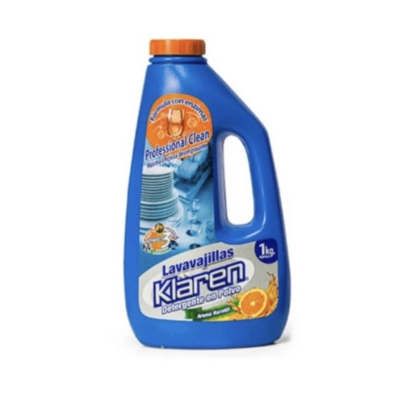 Detergente Lavavajillas Klaren Polvo 1 kilo