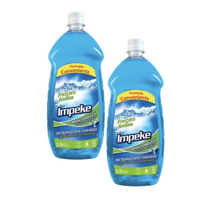 Pack X 2 Detergentes Impeke Frescura Andina 1.5 L c/u