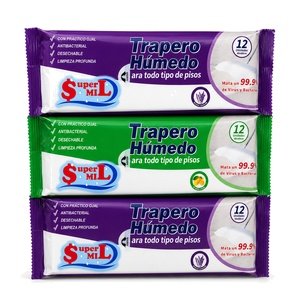 Pack x 3 Traperos húmedos Lavanda Limón Super Mil