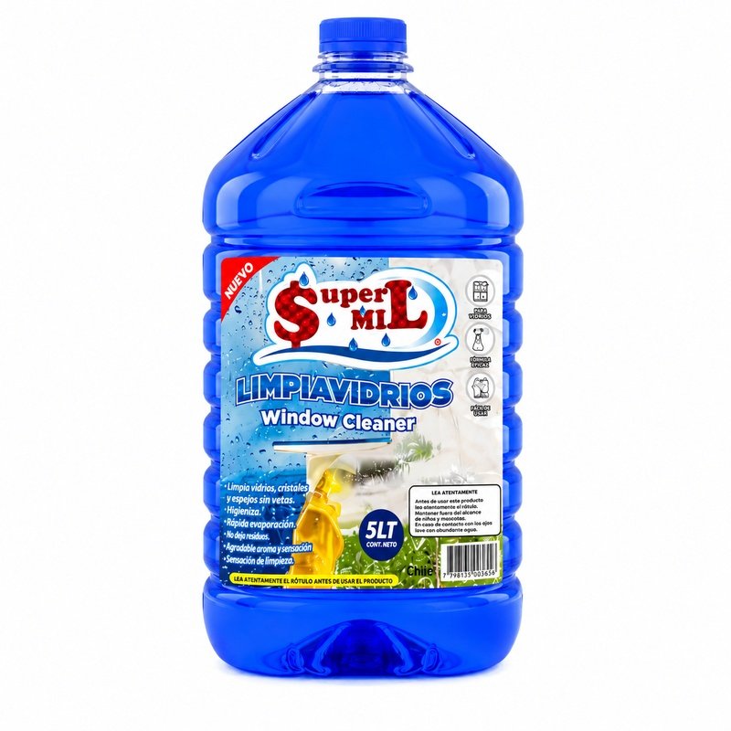 Limpia vidrios 5 litros Super Mil