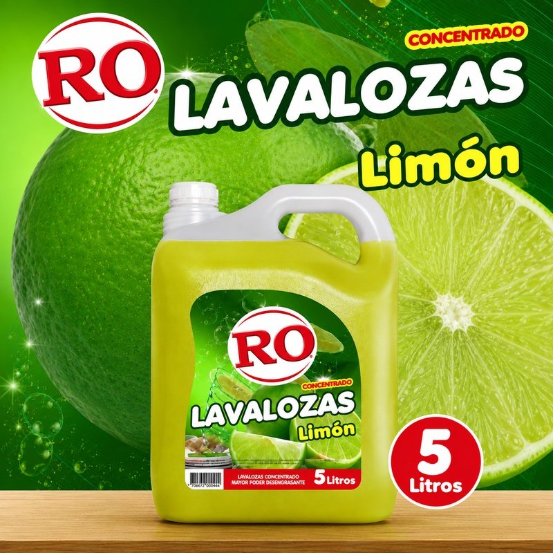 Lava Lozas 5 Litros RO Concentrado Limón