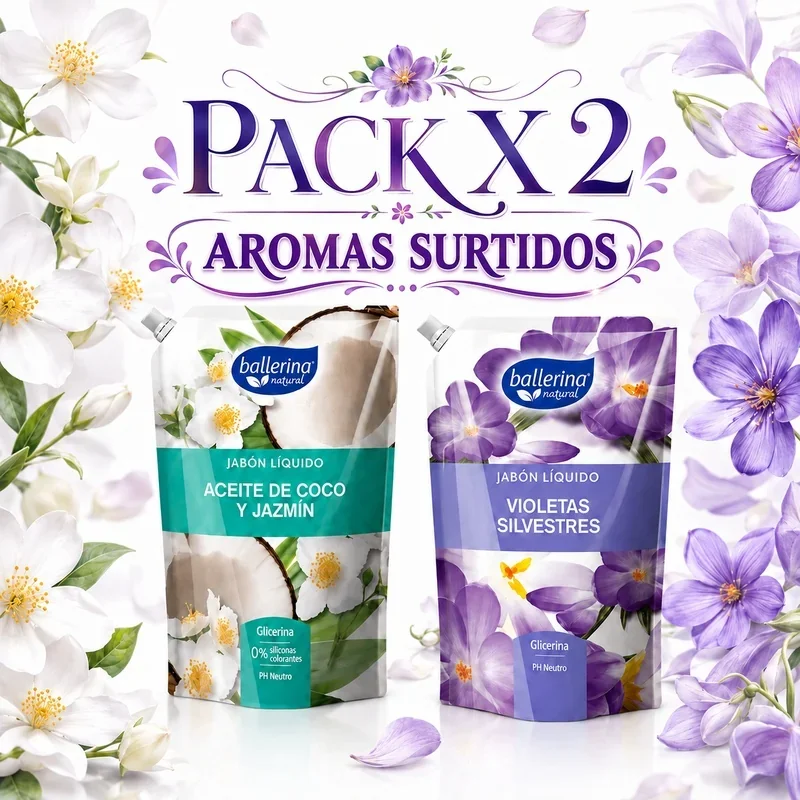 Pack x 2 Jabón Ballerina Aromas Surtidos