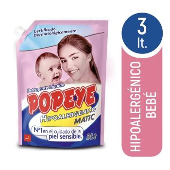 Detergente Popeye Pack X 2: 3 Litros c/u (6 Litros Total)