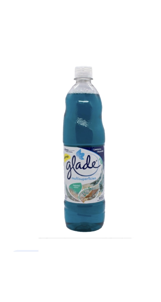 Pack X 3 Limpia pisos GLADE Multiuso 900 ml Aroma Paraiso Azul