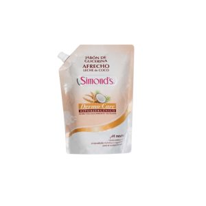Jabón Simonds Afrecho Leche de coco hipoalergénico 750 ml