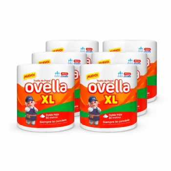 Toalla Nova Ovella XL 80m Manga 6 Rollos - Ultra Rendimiento