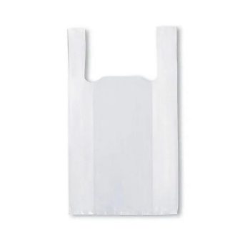 100 Bolsas Basurero Baño tipo Camiseta  40 x 50 cm