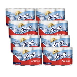 48 Rollos Papel Higiénico Scott Aromas 22 Metros