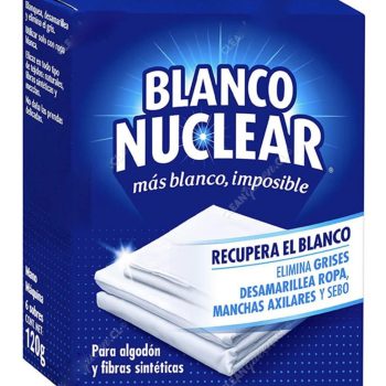 6 SOBRES! Blanqueador de Ropa Blanco Nuclear