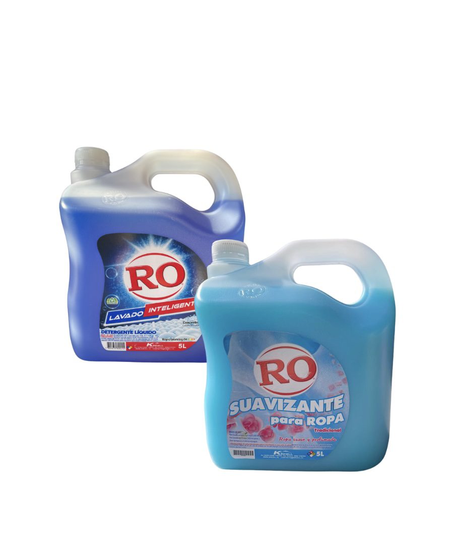 Pack Ahorro: Detergente RO 5 Litros + Suavizante RO 5 Litros