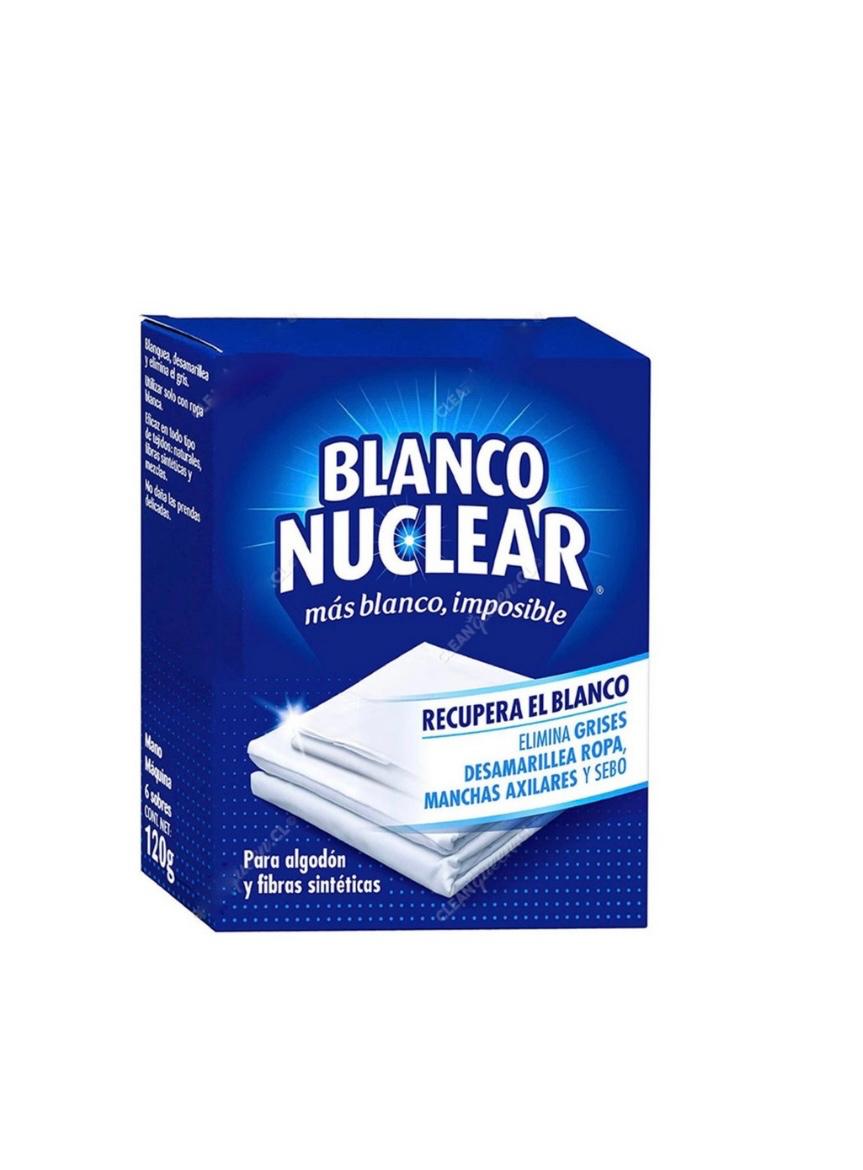 6 Sobre Blanqueadores Ropa Blanco Nuclear Polvo